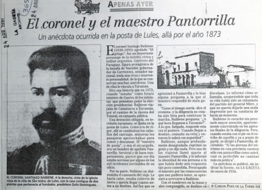 El coronel y maestro Pantorrilla