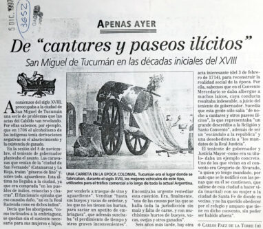 De “cantares y paseos ilícitos”