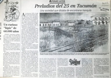 Preludios del 25 en Tucumán