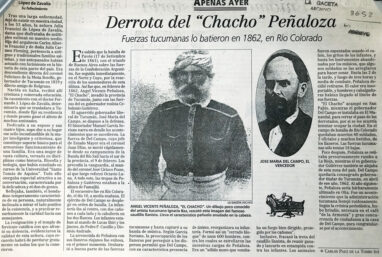 Derrota del “Chacho” Peñaloza