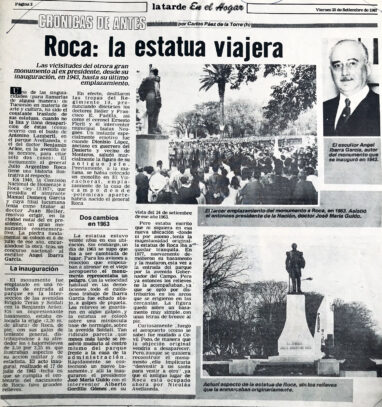 Roca: la estatua viajera