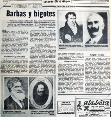 Barbas y bigotes también tienen su historia