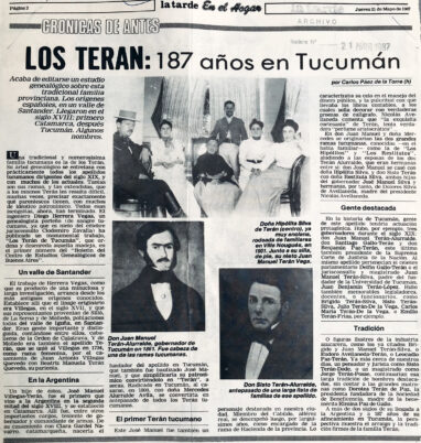 Los Terán: 187 años en Tucumán