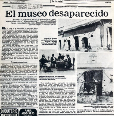 El museo desaparecido “Museo Colonial”