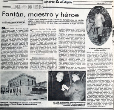 Fontán, maestro y héroe