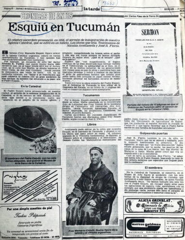 Esquiú en Tucumán