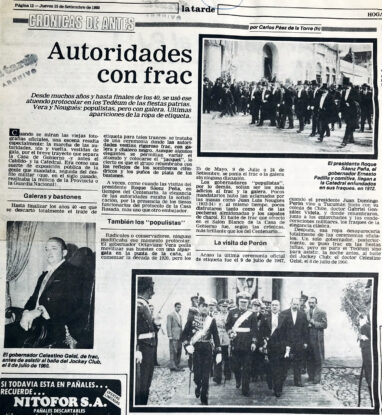 Autoridades con frac