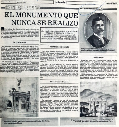 El monumento que nunca se realizó