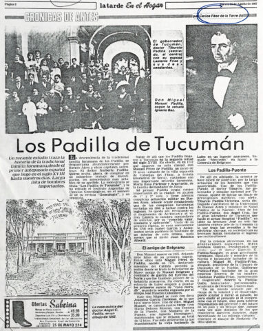 Los Padilla en Tucumán