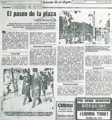 El paseo de la plaza