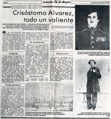 Crisostomo Alvarez, todo un valiente