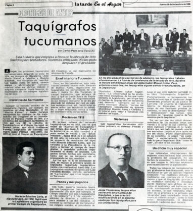 Taquígrafos tucumanos