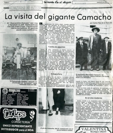 La visita del gigante Camacho