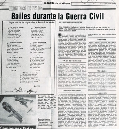 Bailes durante la guerra civil