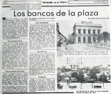 Los bancos de la plaza