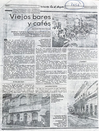 Viejos bares y cafés