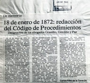 Redacción del Código de Procedimientos