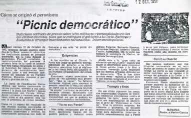 Cómo se originó el peronismo (V): Picnic democrático