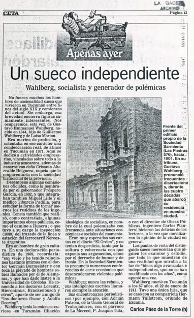 Un sueco independiente