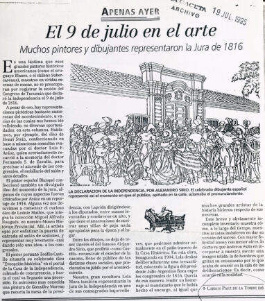 9 de julio en el arte