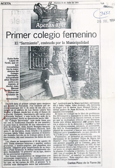 Primer colegio femenino