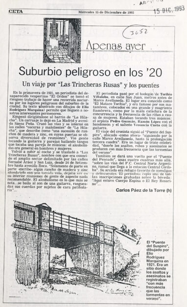 Suburbio peligroso en los 20