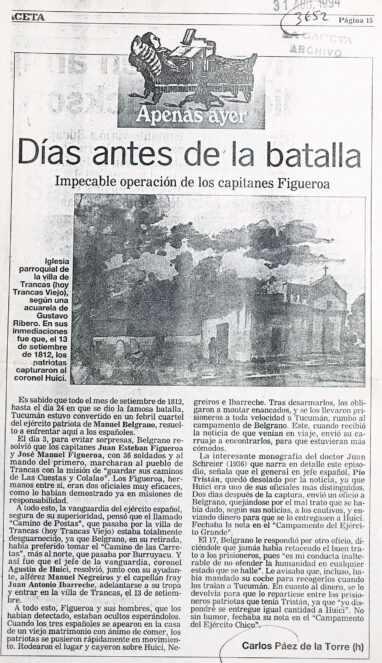 Días antes de la batalla