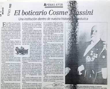 El boticario Cosme Massini