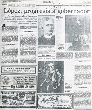 López, progresista gobernador