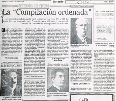 La compilación ordenada