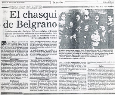 El chasqui de Belgrano