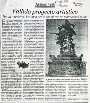 Fallido proyecto artístico