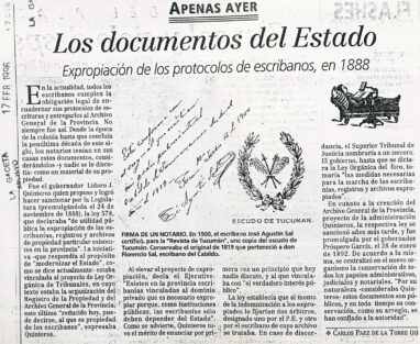 Los documentos del Estado