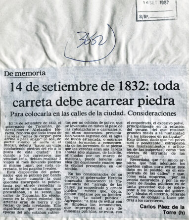 14 de septiembre de 1932 toda la carreta debe acarrear piedras