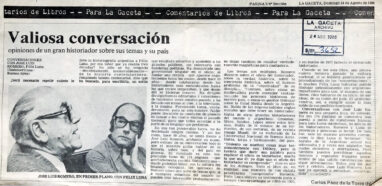 Valiosa conversación con José Luis Romero