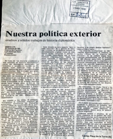 Nuestra política exterior