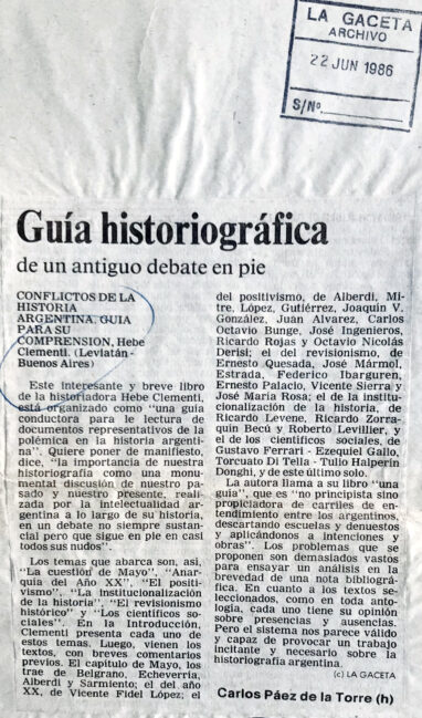 Guía historiográfica