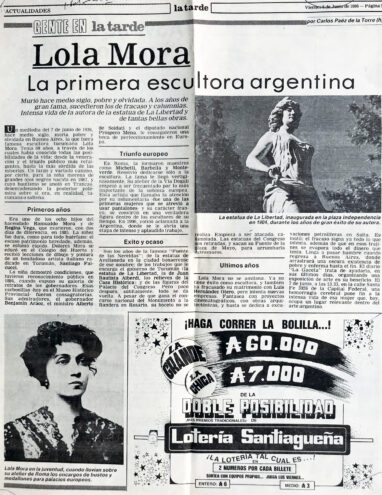 Lola Mora. La primera escultora argentina