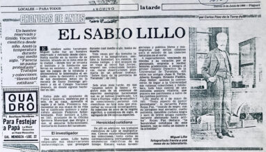 El sabio Lillo, un hombre reservado y tímido de vocación científica desde niño