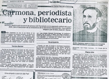 Carmona, periodista y bibliotecario