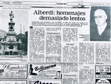 Alberdi: homenajes demasiado lentos