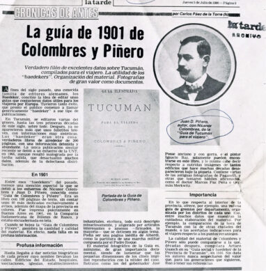 La guía de 1901 de Colombres y Piñero