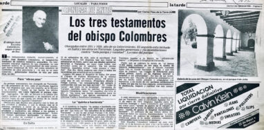 Los tres testamentos del obispo Colombres