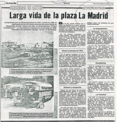 Larga vida de la plaza La Madrid