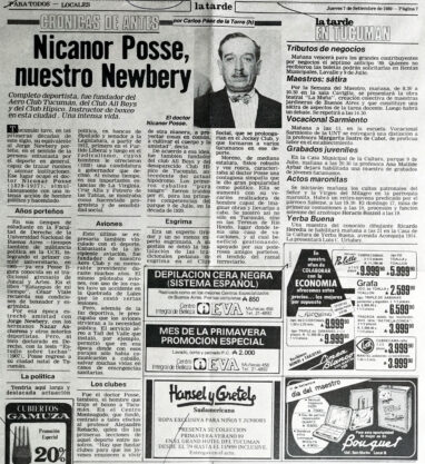 Nicanor Posse, nuestro Newbery