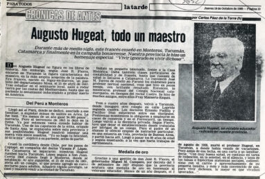 Augusto Hugeat, todo un maestro