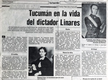 Tucumán en la vida del dictador Linares