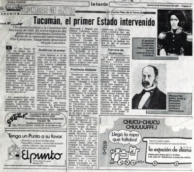 Tucumán, el primer estado intervenido