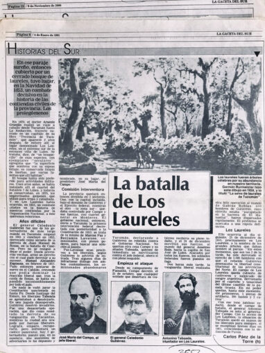 La batalla de los Laureles