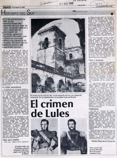 El crimen de Lules